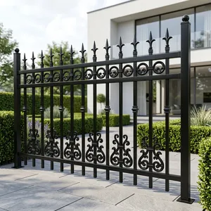 Panneau de clôture élégant en alliage d'aluminium avec motif décoratif, anti-UV et durable pour une utilisation résidentielle en extérieur et la sécurité. - Product Image 2