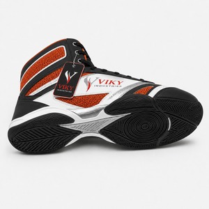 Nuevas Zapatillas de Boxeo VIKY INDUSTRIES 2026 Rojas con Malla y Cordones, Calzado de Entrenamiento Transpirable de Caña Alta para Hombre y Mujer - Product Image 4