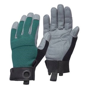 Gants à doigts entiers unisexes pour l'extérieur, antidérapants, en polyester, avec fermeture à crochets et boucles, gris noir - Product Image 2