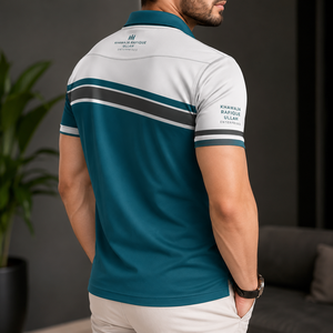 Chemise habillée noire unie à manches longues pour homme Khawaja Rafique Ullah Enterprises, col montant à boutons corne, 100 % coton - Product Image 6