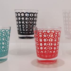 Gobelet en plastique acrylique à grille hexagonale - Product Image 5