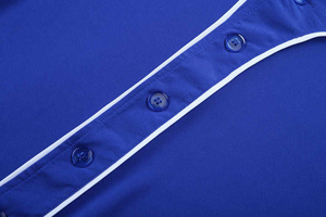 Custom <b>Baseball</b> Jersey Heat-Transfer Printed 100% Polyester Breathable V-neck Full Custom Design Quick Dry Fabric Wholesale - Product Image 5