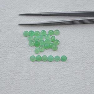 Chrysoprase vert naturel de 6 mm, taille brillant ronde facettée, pierre précieuse de guérison en vrac, directement du fabricant/fournisseur - Product Image 1