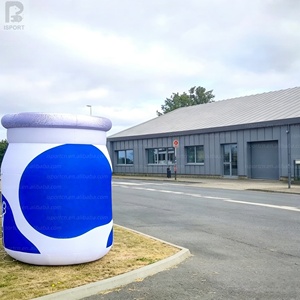 Contenedor Inflable Gigante de Yogur de 2.5m con Logotipo Personalizado, Escultura de Tarro de Leche con Luz LED para Exposiciones de Alimentos/Publicidad de Marca - Product Image 5
