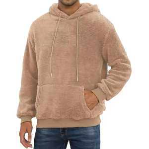 Customized Embroidered Polyester/Cotton <b>Sherpa</b> <b>Fleece</b> Hoodie Plus Size Quick Dry Breathable Eco-Friendly Oversized Unisex - Product Image 1