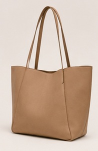 Sac fourre-tout en cuir véritable pour femme LIFUN, grande capacité, sac à main à bandoulière, fermeture à bouton magnétique, design uni tendance - Product Image 4