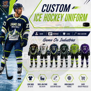 Nouvelle Arrivée 2026 – Tenue de Sport Personnalisée de Haute Qualité avec Impression par Sublimation, Service OEM/ODM, Uniforme de Hockey sur Glace sur Mesure Direct Usine - Product Image 4