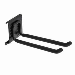 Heavy Duty Wall-Mounted Double Pegboard <b>Hook</b> Metal Garage Tool Storage Capacity 55lbs Loading <b>Black</b> Color GAPGAR003 - Product Image 1