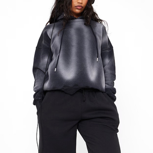 Nouveaux sweats à capuche pour femmes effet délavé, amples, vintage, en molleton épais, avec livraison incluse - Product Image 4