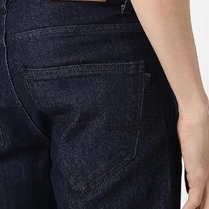 Pantalones Vaqueros Negros para Hombre, Corte Recto y Ajustado, Calidad Premium, Oferta, Casuales, Personalizados, Color Sólido, Ropa Exterior de Mezclilla Profesional - Product Image 2