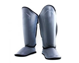 Espinilleras de PU para adultos, color verde azulado y negro, ligeras, protectoras, para deportes, para todas las estaciones - Product Image 1
