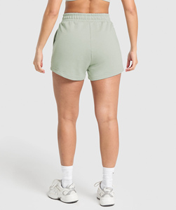 Shorts pour femmes de haute qualité, taille haute, style streetwear, respirants, avec boutons, logo personnalisable, taille adulte - Product Image 3