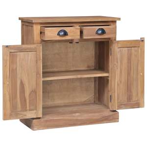 Armoire latérale en teck massif 25,6''x11,8''x29,5'' - Buffet en teck massif - Product Image 3