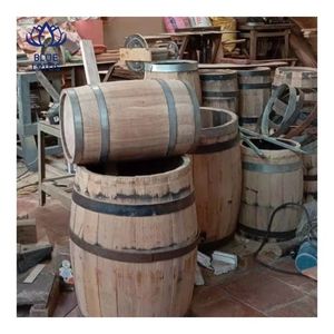 Tonneau à vin en bois massif fait main, le plus recherché, pour le stockage de boissons et la décoration de restaurants vintage - Product Image 5