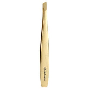 Pinzas de Punta Inclinada para Depilación de Precisión, Instrumentos de Belleza al por Mayor, Pinzas de Acero Inoxidable para Cejas, Marca Privada - Product Image 1