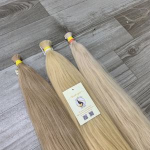 Vente chaude Premium Naturel Droite Vierge Blond Clair Vietnamien Cheveux Lâche Vague Profonde En Vrac Usine De Cheveux Humains Trame Unique - Product Image 5