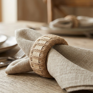 <b>Rustic</b> Handmade <b>Wooden</b> Napkin Rings Set Natural Wood | Napkin Holders for <b>Dining</b> <b>Table</b> Decor Wedding Party Hotel <b>Table</b> Setting - Product Image 3