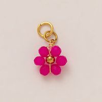 Breloques de bikini anti-ternissement avec pendentifs fleuris plaqués or 18 carats, légères, pour la décoration de maillots de bain