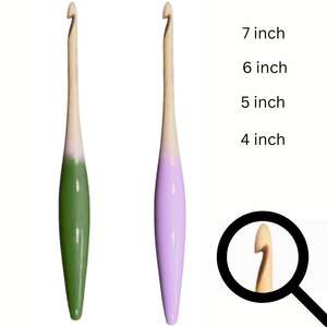 Knitting Crochet Hook 5.5 mm Ergonomic Design and Custom Color <b>Needlework</b> - Product Image 1