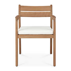 Chaise de salle à manger moderne, écologique et durable, structure en teck massif, couleur naturelle, imperméable, utilisation en appartement, en extérieur ou en intérieur, meubles - Product Image 4