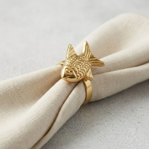 Vintage Brass Reindeer Napkin Ring Wholesale Animal Shape Metal Serviette Buckle for Festive Dinner <b>Table</b> <b>Settings</b> Banquet Decor - Product Image 4
