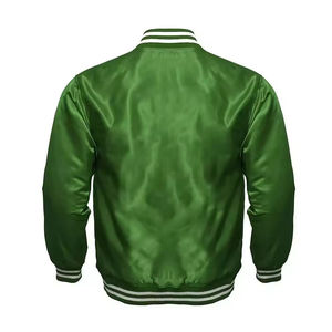 Satin <b>Baseball</b> <b>Jacket</b> Custom High Quality Solid Color Varsity <b>Jacket</b> Fashion Satin Varsity <b>Jacket</b> <b>for</b> <b>Men</b> - Product Image 6
