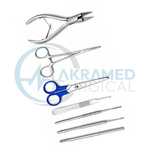Kit chirurgical Akramed PNA pour avulsion partielle de l'ongle, en acier inoxydable, ensemble d'instruments chirurgicaux manuels de podologie, certifié CE - Product Image 6
