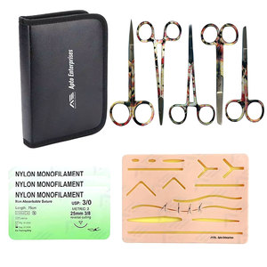 Medical Students With <b>Suture</b> Pads <b>Sutur</b> <b>Kit</b> Surgical Medic Instruments Surgical <b>Suture</b> Training Exercise <b>Kit</b> - Product Image 1