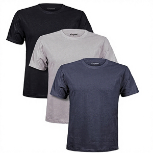 Camiseta Urbana de Corte Holgado y Oversize, Unisex, de Algodón, Estilo Casual, Transpirable, Tendencia de Moda Europea y Estadounidense para Verano - Product Image 4