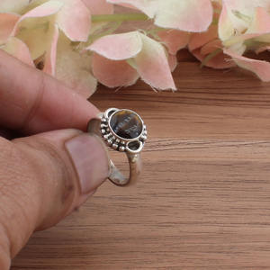 Handmade Round Tiger Eye 925 Sterling <b>Silver</b> Dotted Milgrain Bezel Setting Artisan Yellow Signet <b>Ring</b> for <b>Men</b> Women Party - Product Image 5