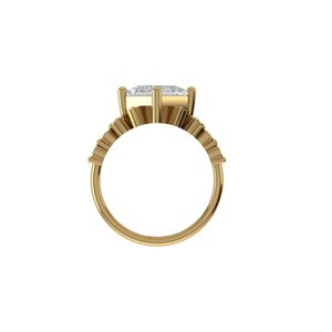 Brilliant Princess Cut Lab Grown Diamond <b>Ring</b> 925 Silver 9kt, 14kt, 18kt Gold Diamond <b>Rings</b> for Women's Engagement <b>Ring</b> - Product Image 5