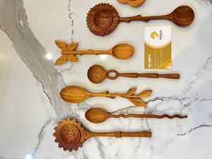 ช้อนไม้ธรรมชาติ-ช้อนกาแฟแกะสลัก-ช้อนไม้สำหรับงานปาร์ตี้ขนาด 30 มล. เป็นมิตรกับสิ่งแวดล้อม 99GD - CARYLN - Product Image 5