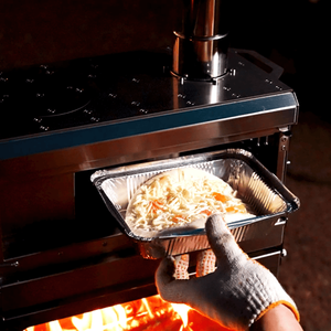 Stufa da Campeggio per Tenda con Griglia, Fornello a Legna in Acciaio Inox e Tubo del Camino per Cucina all'Aperto - Product Image 6