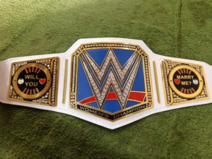 Cinturón de Campeonato Unisex Personalizado con Diseño '¿Te Casas Conmigo?', Chapado en Oro, Aleación de Zinc Ligera, Cintura Alta, 1.2M de Largo, para MMA y Lucha Libre - Product Image 2