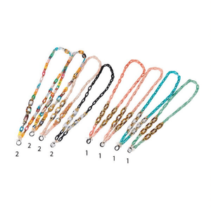 Collana a catena Zn Fashion da 70 cm, catena a maglie in plastica multicolore per occhiali, borse e accessori. - Product Image 2