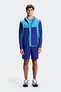 Men's Hooded Windbreaker <b>Hoodie</b> And Short Color Block Full Zip Lightweight Outdoor <b>Running</b> Hiking Sportswear Premium Men Outfit - Product Image 6