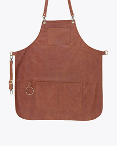 Capa de Peluquería Negra de Tela con Cintura Ajustable para Barbería - Product Image 1