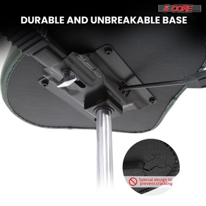 5 Core <b>Drum</b> Throne w Backrest 4" Padded Stool Adjustable 24.5" Drummer Chair w 441Lb Capacity - Product Image 4