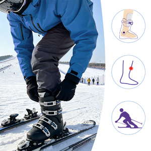 Protège-tibias de <span class=keywords><strong>ski</strong></span> en gel nid d'abeille, polyester, auto-adhésifs, amortissants et absorbant les chocs pour le <span class=keywords><strong>ski</strong></span> - Product Image 2