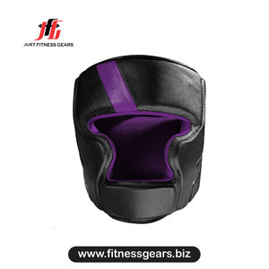 Protège-tête de boxe en PU bleu Just Fitness Gears avec fermeture auto-agrippante respirant pour adultes, entraînement d'arts martiaux - Product Image 6