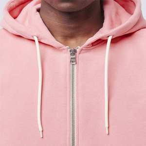 Sweat-shirts à capuche personnalisés 100% coton, couleur personnalisée, lavage vintage, fermeture éclair intégrale pour hommes - Style hip-hop à épaules tombantes - Product Image 6