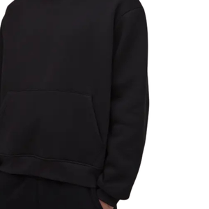 Sweat-shirt à capuche ample pour homme, col montant, capuche croisée, poche kangourou, style moderne et décontracté, vente en gros - Product Image 5