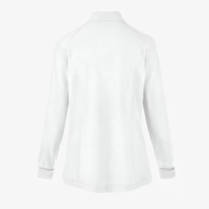 Conjunto Médico Premium Blanco para Mujer: Blusa con Cuello en V, Chaqueta con Cremallera y Pantalones. Traje Personalizable para Enfermeras y Doctoras de Hospital. - Product Image 5