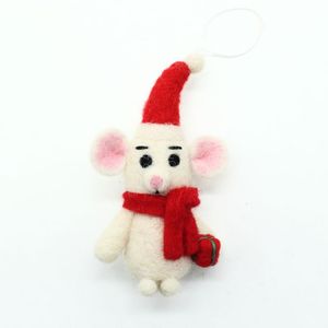 Handmade Felt <b>Mouse</b> Christmas Ornament DIY Tabletop Hanging Decoration Custom Design Holiday Tree Decoration - Product Image 5