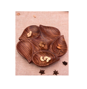 Wood Dry Fruit Tray Platter Modern Wooden Serving Tray Platter or Tray for Chocolates Tray For Dining Table - Product Image 3