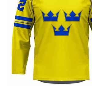 Uniforme de hockey sur glace à manches longues personnalisé avec nom d'équipe, 100 % polyester, imprimé numérique, respirant, séchage rapide, anti-décoloration, Solid Trader - Product Image 4