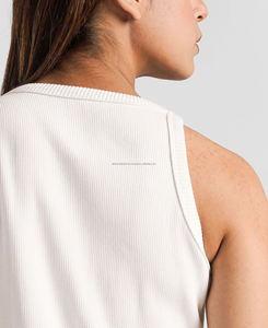 Camiseta sin Mangas para Mujer, Talla XS, Calidad Premium, Tejido Acanalado Transpirable, Ecológica, Venta al Por Mayor, Diseño Sólido con Impresión Digital - Product Image 5