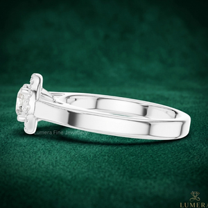 Anillo de Diamantes con Halo de Corte Redondo Certificado por IGI, Directo de Fábrica, Oro 9K 10K 14K 18K, Anillo de Compromiso y Boda - Product Image 2