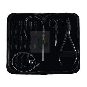 Kit de Herramientas Profesionales para Extensiones de Cabello con Alicates de Crimpado de 2 Orificios – Juego Completo de 12 Piezas para Salón - Product Image 3