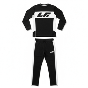 Ensemble de survêtement de compression pour homme avec logo personnalisé, séchage rapide, respirant, manches longues, pour fitness et gym, vente en gros, équipement de course - Product Image 1